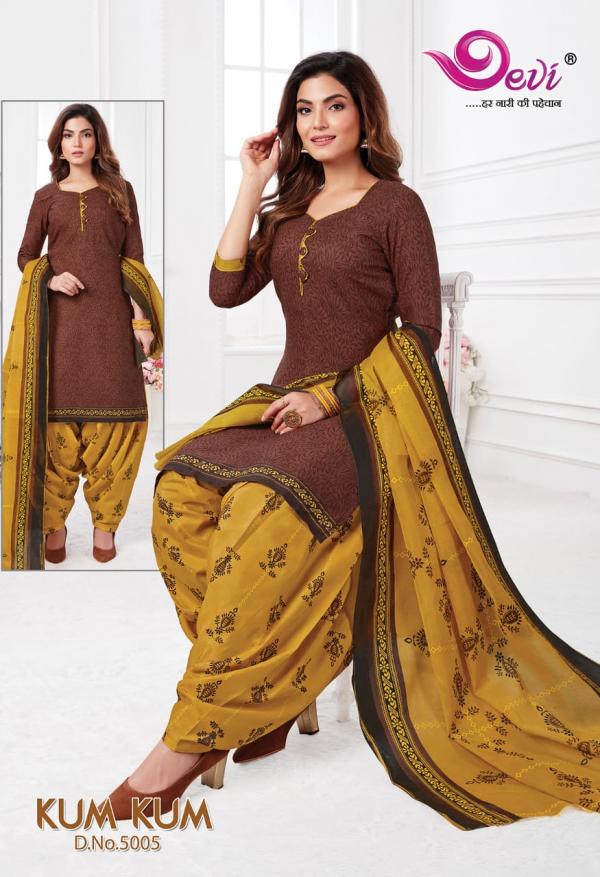 Devi Kum Kum Patiyala Vol-5 Cotton Designer Exclusive Readymade Suit